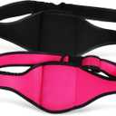 2Pcs Adjustable Mic Belt Microphone Waist Bags Carrier Holder for Fitness Theatre Speakers Neoprene Sweat Absorbent Microphone Belt