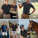 7 Pack Polo Shirts for Men - Quick Dry Moisture Wicking Performance Short Sleeve Mens Golf Shirts for Casual Work (X-Large, 1-black/Dark Grey/Light Grey/Navy Blue/Dark Blue/Army Green/Wine)