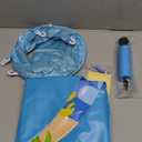 EZIGO Baby Pool Float with Canopy UPF50+ Sun Protection, Inflatable Kids Pool Floats with Ocean Animal Toys for Baby 6-36 Months, Infant Swimming Float with Adjustable Safety Seat for Boys Girls (blue)