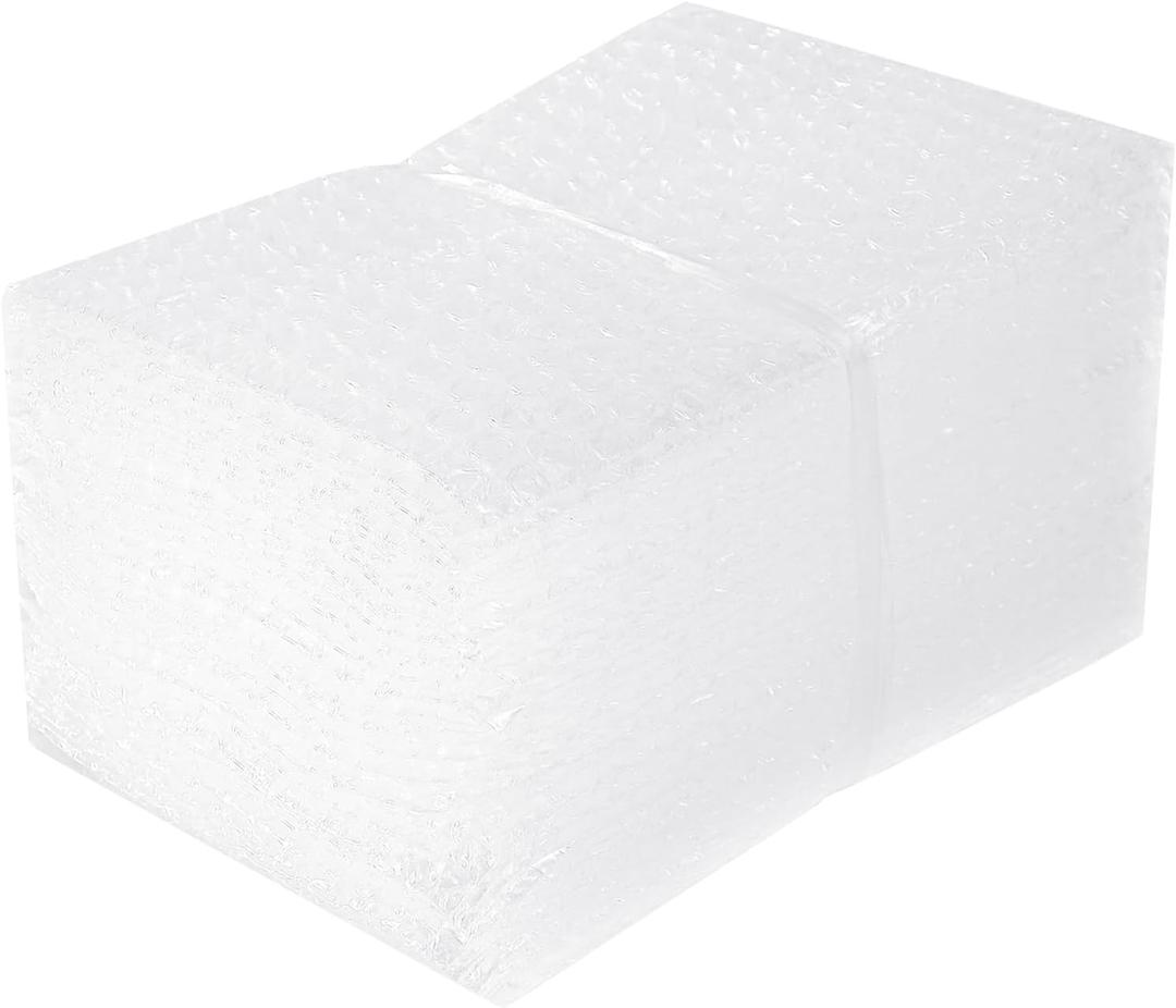 Bubble Pouches Wrap, Clear Not Self-Seal Bubble Out Bags with Double Walled Cushioning, Ideal for Packing, Shipping, Storage, Moving (50PCS-6x10Inches)