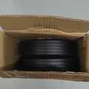GICOOL 8" x 2" Flat-Free Solid Rubber Tire and Wheel with Ball Bearings and 5/8" Axle Bore Hole, 2" Offset Hub, For Hand Truck Dolly Trolley Garden Wagon Cart Generator Replacement Tire, 2 Pack