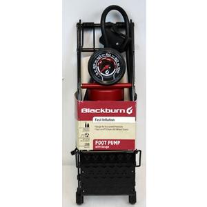 Blackburn Foot Pump Black Metal Fast Inflation Gauge Top Lock Dual Head 100 PSI Blackburn Foot Pump Black Metal Fast Inflation Gauge Top Lock Dual Head 100 PSI