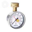 0-200 Psi Water Pressure Gauge Test with Lazy Hand, Lead-Free, Waterproof, 2.5" Dial Size, 3/4" Female Garden Hose Thread, Stainless Steel Case, for Home Potable Water, House Tube