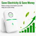 Electricity Saving Box Energy Saving Device Smart Save Plug Power Saver 4 Pack Stopwatt Smartplug Device, Stop Watt Device Plug-in for Home Office Voltage Optimization Surge Outlet 90v-250v 30KW