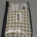 Nayoroom Gingham Duvet Cover Twin Size Brown Tan Plaid Checkered Comforter Cover Grid Farmhouse Bedding Set 2 Pcs Soft Breathable Washed Microfiber Gifts for Women Men