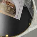 1st owned Round Wall Mirror Gold 20 Inch -Circular Metal Framed Wall Mounted Mirror, Hanging Round Modern Decorative for Entryway Bathroom, Living Room, Bedroom