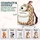 PixieCrush Savannah Plushies in Stuffed Animal Backpack - Plush Mini Backpack for Toddlers Age 2-4 - Multicolor - Soft Textiles - Kids Backpack with 5 Small Animals