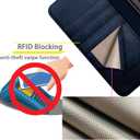 DuckSky compatible with Google Pixel 10 Pro XL 6.8" Genuine Leather Wallet caseRFID Blocking4 Credit Card HolderReal LeatherFlip Book Phone case Cover Women Men for Pixel 10 ProXL case Dark Blue