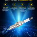 MIKKUPPA Ignition Coil Pack and Spark Plugs UF549 & 9029 Replacement for 2007-2018 Nissan Altima Versa Sentra Rogue NV200 2.5 1.8 1.6 2.0 L4 Set of 4 Spark Plugs Coil Packs