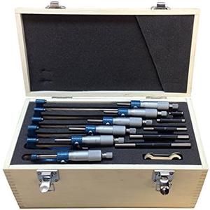 0-6" Precision Outside Micrometer Set 0.0001" Carbide Standards 6 PC Set New