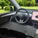 Foldable Car Tray & Car Desk for Laptop, Car Table for Tesla Model Y Model 3, Food Trays Desk for Passenger, Steering Wheel Eating Table, Car Back Seat Tray Table for Travel Work Camping