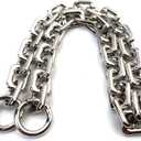 VersaKits Heavy Chunky Link Chain Strap Purse Handbag Top Handle Shoulder Straps Accessories Decoration Chain Strap Extender Charms Replacement (23.62'' Silver)
