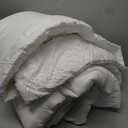 Andency White Comforter King Size, 3 Pieces Boho Bedding Set & Collections, Farmhouse Tufted Fluffy Bedding Comforter Sets for King Bed (1 Comforter 104x90In, 2 Pillowcases)