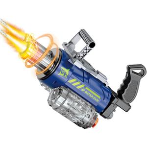 Electric Water Gun for Adults Kids, Automatic Squirt Water Gun Summer Toys | Automatic Water Blaster, Led Lighting, Long Range, Rechargeable, Summer Outdoor Pool Beach Party Toys, Transparent Red