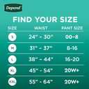 Depend Fresh Protection Adult Diapers, Incontinence & Postpartum Bladder Leak Underwear for Women, Disposable, Maximum, Large, Blush, 72 Count (2 Packs of 36)