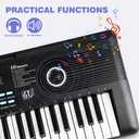 61-Key Electronic Portable Digital Piano Keyboard for Beginners
Portable piano with built‑in dual speakers,external microphone,power plug,rich teaching content,and multi‑functions