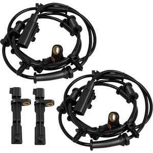 AcornTech 4PCS ABS Wheel Speed Sensors Front & Rear, Left & Right 5105572AA 5105063AB 5105573AA 5105573AB Compatible for 2007-2016 Jeep Compass Patriot 4WD, 2007-2012 Dodge Caliber AWD