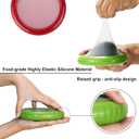 Silicone Avocado Saver - Set of 4 Reusable Storage Containers for Fridge - Ideal for Onions Lemons Tomato and Potatoes More