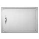 VEVOR BBQ Access Door, 24W x 17H Inch Single Outdoor Kitchen, Stainless Steel Flush Mount, Wall Vertical With Handle, for BBQ Island, Grilling Station, Outside Cabinet