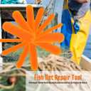 BESPORTBLE 12pcs Fishing Netting Needle Shuttle Plastic Fish Net Repair Tools for Fisherman Weaving Sewing Knitting Home Supplies