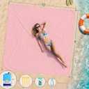 BYDOLL Beach Blanket 10'X9' Waterproof Sandproof Suits1-8 Adults Oversized Lightweight Large Blanket Picnic Mat for Beach Sand Free Travel Camping Hiking Picnic