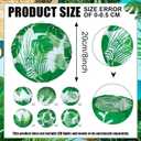 Panelee 12 Pcs Tropical Party Decorations Palm Leaves Paper Lanterns 8 Inch Hawaii Luau Summer Hanging Round Lanterns Decorations for Tropical Party Indoor Outdoor Decor