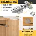 ​Pocket Door Slide, Pocket Cabinet Door Hardware, 16 inch 2PCS Pivot Door Slide Hardware Kit for Inset Door, Cabinet Door