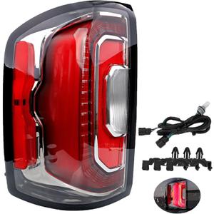 LED Taillights, Compatible with 2016-2019 GMC Sierra 1500 SLE SLT Denali Base Limited All Terrain, Replace 84233587 84365930 Driving Brake Turn Signal - Rear Left Driver Side LH