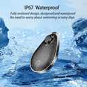 Hidden GPS Tracker 2pack, Works with Apple Find My (iOS Only), Rechargeable,Finder and Item Lost Mode,Suitable for Backpack,and More,Water Resistant Black