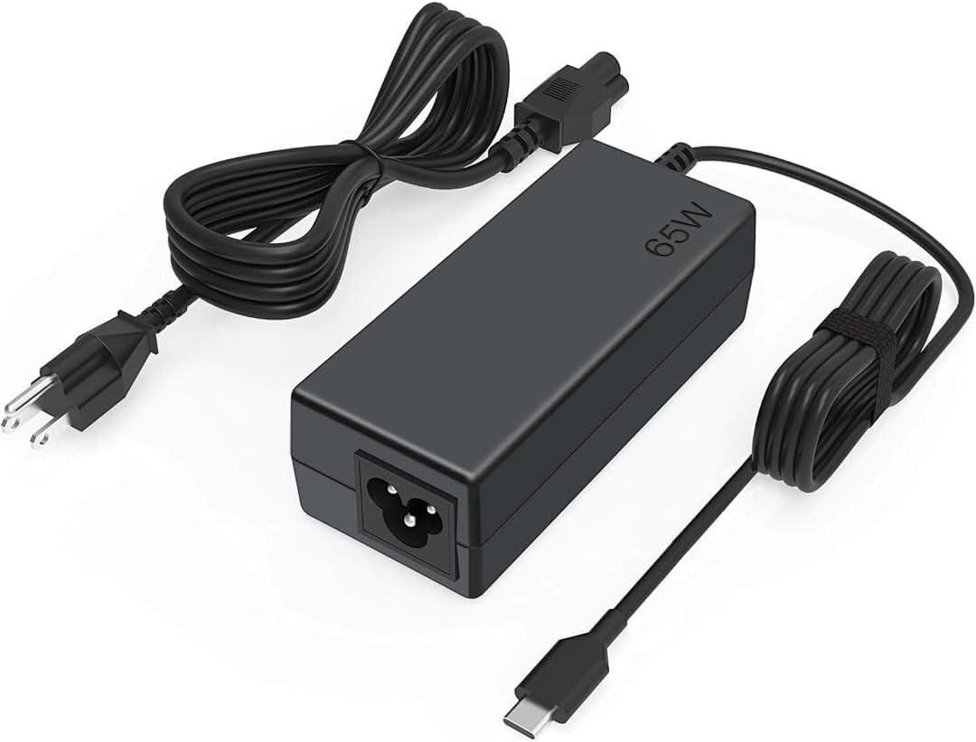 Laptop Charger 65W USB C Power Adapter Compatible with Dell Chromebook 3100 3110 5190 5300 3300 3380 3400 3500 Latitude 5400 5420 5430 5440 5520 5530 5540 7340 7420 7430 7440 7480 7490 3340 3440 3540