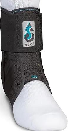 Med Spec ASO Ankle Stabilizer Lace Up Ankle Brace Sprain Support Black,M