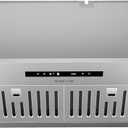 Range Hood 30 inch, Insert Range Hood 600 CFM Kitchen Vent Stove Hood with 3 Speed Gestures Sensor Touch Control with Remote, Permanent Baffle Filter, Ducted/Ductless Convertible