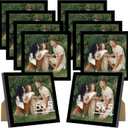 10 Packs 5x7 Picture Frame Bulk, Display 4x6 with Mat or 5x7 Without Mat, White Gallery Frame Set, 5 by 7 Frames Bulk Set of 10, Collage Wall Decor Photo Frame Set for Wall and Tabletop, Black