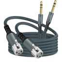 Twozoh XLR Female to 1/4 TRS Cable 3.3FT 2 Pack, Braided 6.35mm Stereo Jack Balanced to 3pin XLR Microphone Cable