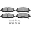 SCITOO D1327 Semi-Metal Brake Pads Kits Front For Chrysler Town & Country,for Dodge Grand Caravan,Journey,Nitro,for Jeep Liberty,Wrangler,Wrangler JK,12-15 for Ram CV,09-14 for VW for Routan