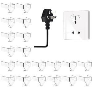 20Pcs Snug Plugs for Loose Outlets, 3 Prong Loose Outlet Plug Fix Transparent Outlet Tightener Insert, Won't Easily Fall Out Or Cut Off Electricity