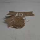 Custom Banner Kit, 97 Burlap Flags, White Printed Letters Numbers, 120ft Twine String & Needle, DIY Customizable Personalized Banner, Imitation Burlap