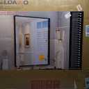 LOAAO Black Bathroom Mirror 48"X36"