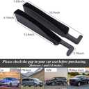 Car Seat Gap Filler Organizer 2 Pack with Sunglass Bag, Car Accessories Seat Gap Filler Organizer for Automotive, Car Organizer Suitable for SUV,Trunk and Sedan, Interior Accessories(Black)