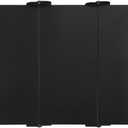 Foldable Aluminum Nursing Clipboard with Cheat Sheets - Black (Letter Size, 30 Sheet Capacity)
