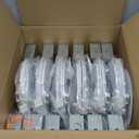 Amico 12 Pack 6 Inch 5CCT Ultra-Thin LED Recessed Ceiling Light with Junction Box, 1050LM Brightness, Dimmable Canless Wafer Downlight, 12W, ETL&FCC (White)