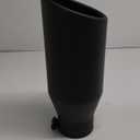 A-KARCK Exhaust Tip 4 Inch Inlet, Universal 4'' Inlet 6" Outlet 15" Long Stainless Steel Bolt On Exhaust Tailpipe Black Muffler Tip for Truck (4" to 6", 15" long)