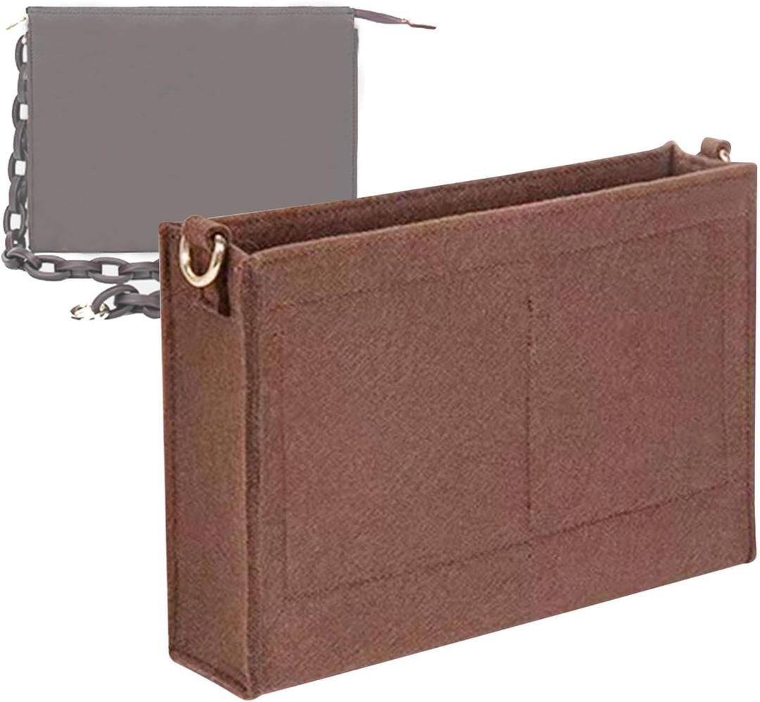 Lckaey Purse Organizer - bag Organizer Insert for 19 26 Renovation of washing bag 3076coffee-S