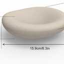 6.3 Inch Cloud Bowl, Decorative Concrete Bowl for Home Decor, Key Tray for Entryway Table, Concretes Jewelry Tray, Asymmetrical Concrete Organic Bowles (Beige)