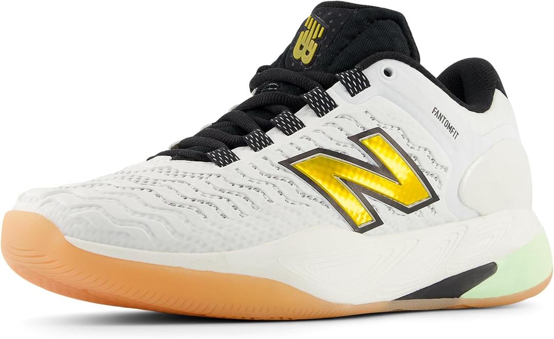 New Balance Women's Fresh Foam X Ct-Rally V2 (7, White/Black/Metallic Gold)