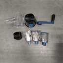 Geedel Rotary Cheese Grater, Kitchen Mandoline Vegetable Slicer with 3 Interchangeable Blades, Easy to Clean Rotary Grater Slicer for Fruit, Vegetables, Nuts (Black)