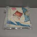 2 x AnyDesign Summer Beach Pillow Cover Funny Gnome Starfish Throw Pillow Case Blue Ocean Beach Cushion Cover for Indoor Outdoor Home Bed Sofa Decoration, 18 x 18 Inch, Set of 4