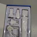 Dog Clippers Grooming Kit Hair Clipper-Low Noise Paw Trimmer- Rechargeable - Cordless Quiet Nail Grinder Shaver for Cats and Other Pets (White)