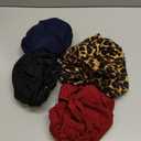 4 Pieces Turbans for Women Silk Satin Lined Turban Head Wrap Adjustable Twisted Headwrap Hair Cover Wrap(Retro Color)