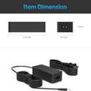 Superer 65W AC Charger Fit for Dell OptiPlex 7050 9020 3050 3070 3080 3090 3020 3060 5050 7070 3040 D09U D09U001 D10U D10U002 Micro Desktop Computer Power Adapter Supply Cord